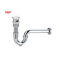 Buy cheap Brass Bottle Trap Overflow Pop Up Wash Basin Drainer Chrome OEM product