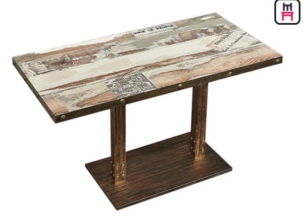 Buy cheap Casting Iron Base Restaurant Dining Table 0.15cbm Volume For Fast Food / Hot Pot from wholesalers