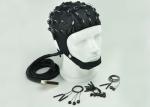 Neuroscan Compatible EEG Electrode Cap Blue Black Cap Color 32 / 64 /128 Channel