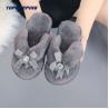 Buy cheap EVA Sole Ladies Fluffy Slider Slippers With Diamond Decoration from wholesalers