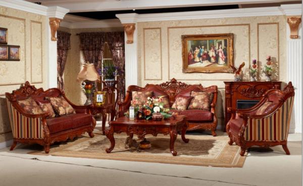 Buy cheap Custom ISO American Luxury Living Room Furniture ISO14001 Royal Leather Sofa Set from wholesalers