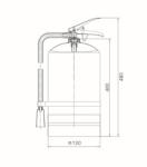 ABC Dry Powder Empty Fire Extinguisher Cylinder 4Kg With Plus Spare Parts