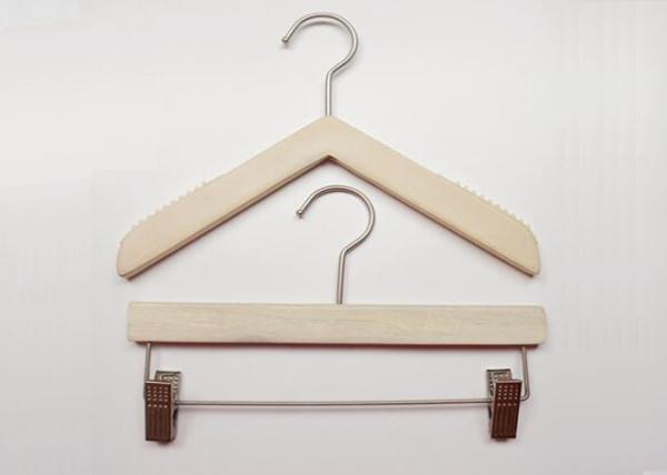 Buy cheap Triangle Style Solid Wooden Retail Store Hangers For Women / Kids Clothes from wholesalers