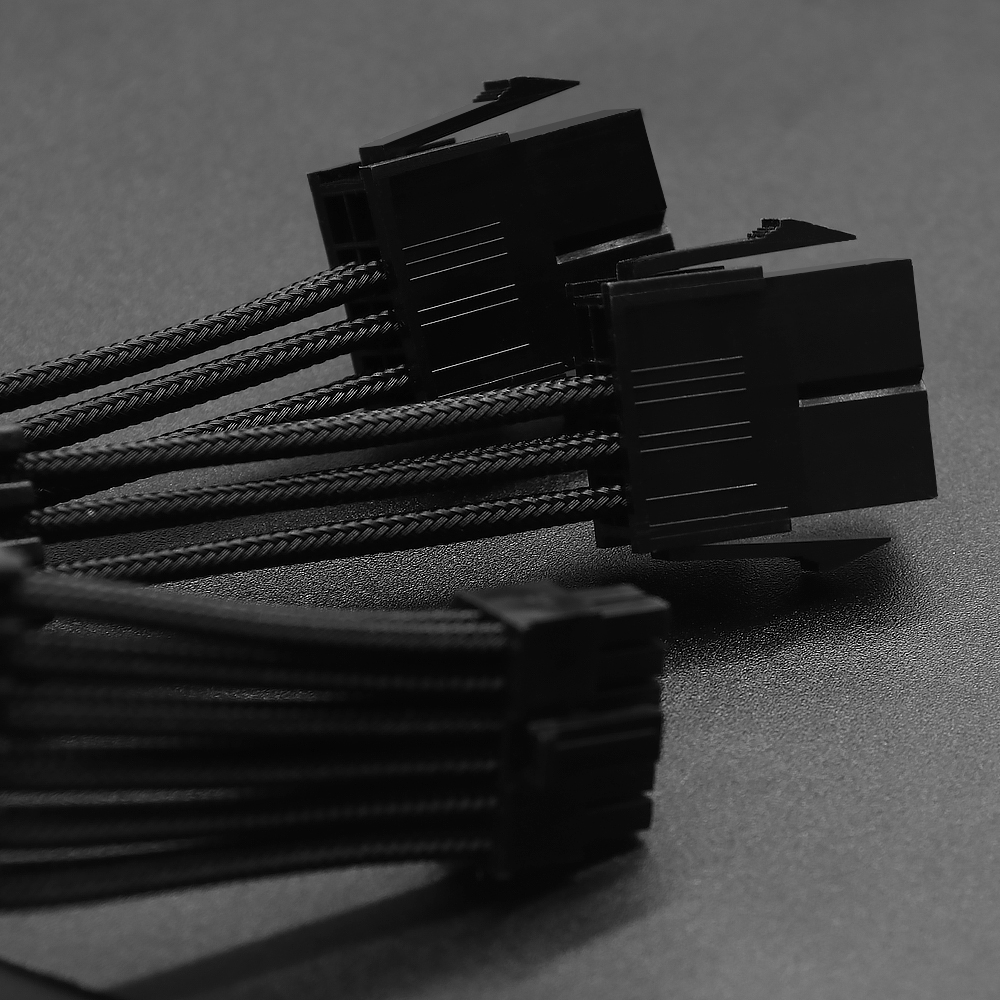 Power Extension Cord Kit PCIe Molex Micro-Fit 3.0 Connector for NVIDIA Ampere GEFORCE RTX 3070 3080 3090 Black