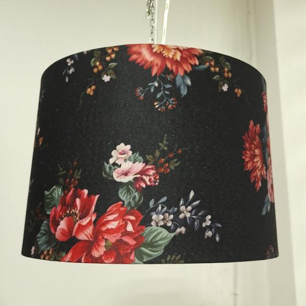 Buy cheap Printed flower velvet shade with copper inner from wholesalers