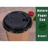 Buy cheap Disposable Kraft Paper Coffee Cups , 300 ML Custom Logo Kraft Hot Cups from wholesalers