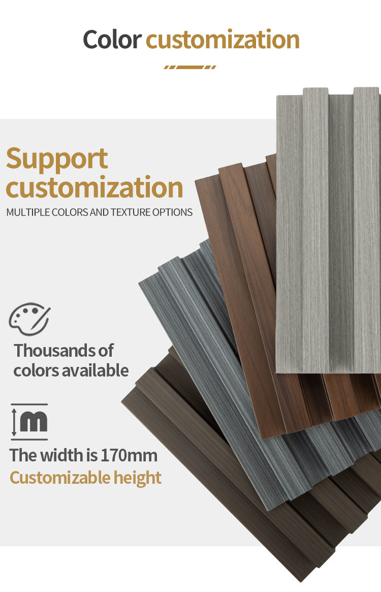 Interior cladding bamboo charcoal board WPC wallboard Wood factory directly supplies waterproof cladding exterior walls
