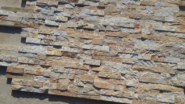 Buy cheap 15mm Yellow Interior Exterior Natural Ledgestone Panels from wholesalers