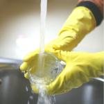 Reusable Anti-Oil Latex Kitchen Rubber Gloves Kitchen Dishwashing Gloves