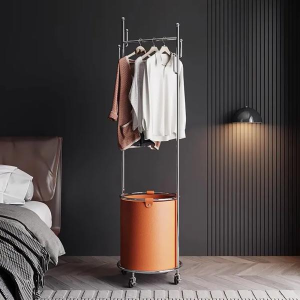Buy cheap Contemporary Floor Hanger Holder With PU Leather And Customizable Metal from wholesalers
