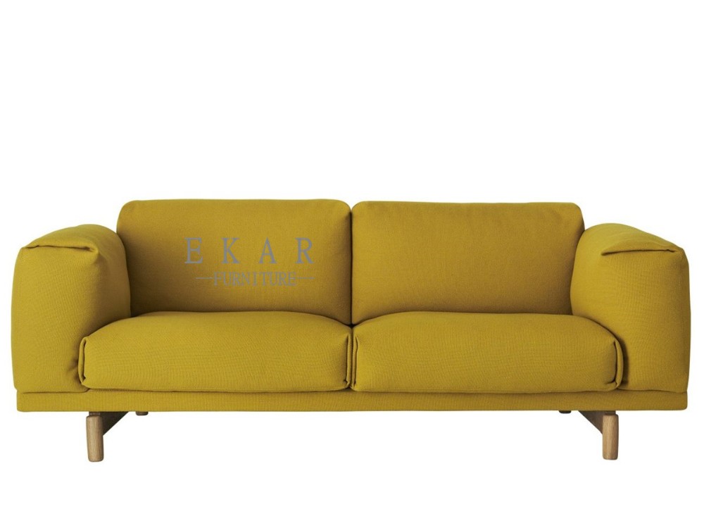 Latest Living Room Furniture Fabric 3 Seater Pink Sofa Wide Couch