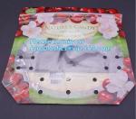 Fruit Packing Bags For Grapes Banana Vegetables Stand Up Plastic Food Bags,