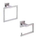 Stainless Steel Towel Ring Rack Tissue Paper Holder Wall Mounted Bathroom