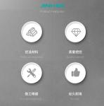 Semi Circular Metal Glass Clips Durable Fixing For 6mm Thickness Glass