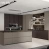 Buy cheap Villa Melamine Grey Luxury Large Solid Wood Modern Kitchen Cupboard Pantry Cabinet Set from wholesalers