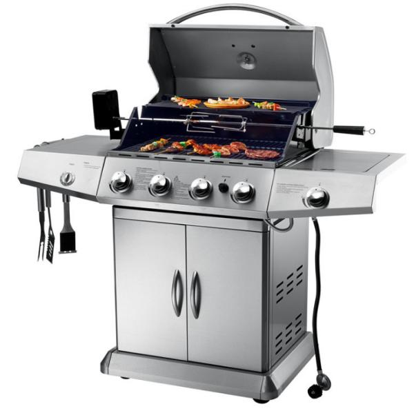 Buy cheap Black Porcelain Enamel Gas BBQ Grill from wholesalers