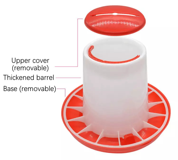 Chicken Feeders Poultry Farming Bucket Feeder Chicken Auto Feeder Broiler Farming Plastic Bucket