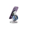 Buy cheap 3 In 1 Metallic Magnetic Wireless Charger 360 Rotating Folding 88*80*25mm from wholesalers