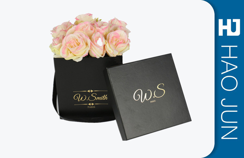 Rectangle Luxury Cardboard Flower Boxes For Roses Packaging Flower Presentation Box