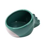 Buy cheap Green 13*7cm 10*5cm Round Pet Ceramic Bowl Dinosaur Shape Anti Vomiting Ceramic from wholesalers
