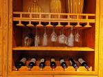 Fadior Warm Wood Grain Cellar Wine Storage System With Gold Handles