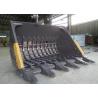Buy cheap V Ditch Excavator Rock Bucket , Excavator Rake Bucket Trapezoidal High Precision Welded from wholesalers