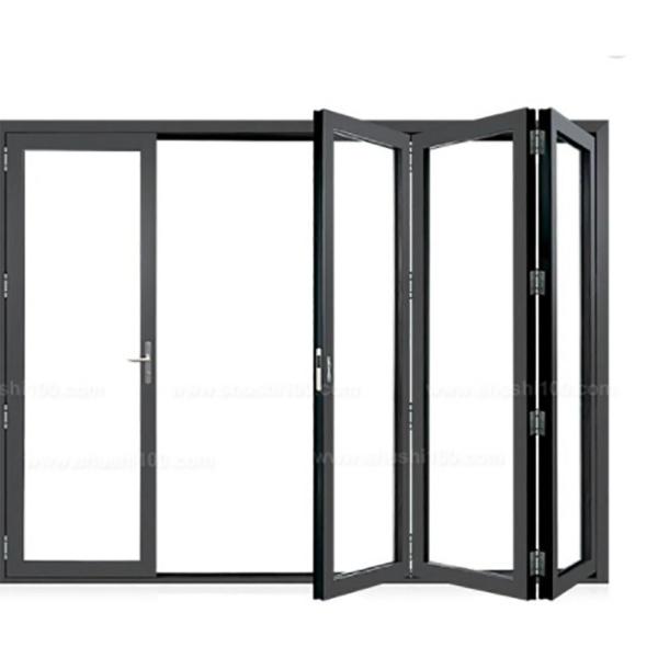 Buy cheap Thermal-Break Aluminium Alloy Bi-Fold Doors with Finished Surface in Optional Colour from wholesalers