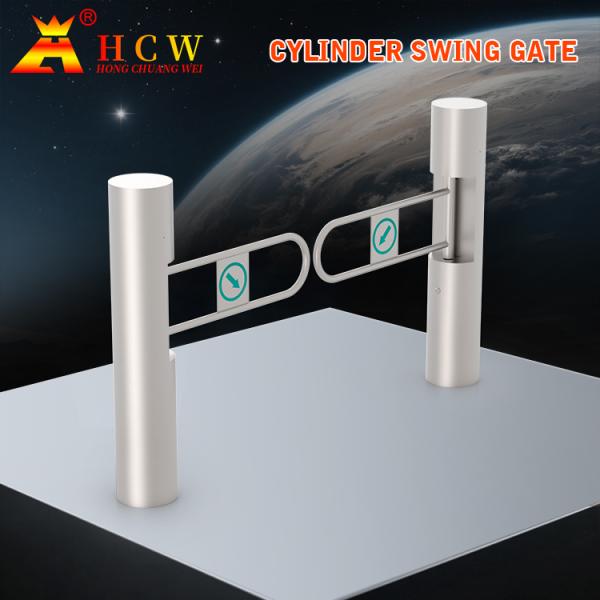 HCW AC220V Swing Barrier Gate Bridge Type Single / Two Way Pedestrian Swing