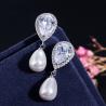 Buy cheap Ladies Luxury CZ Zircon Bridal Wedding Jewelry Sets Exquisite Necklace Earring Set Jewelry For Women from wholesalers