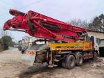 Semi Dry Shotcrete Type 43 Meters Sany Concrete Pump Truck Professional Boom