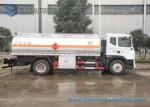 12m3 Stainless Steel Tanker Trailers , Small Fuel Tanker Truck 80 Km/H Max Speed