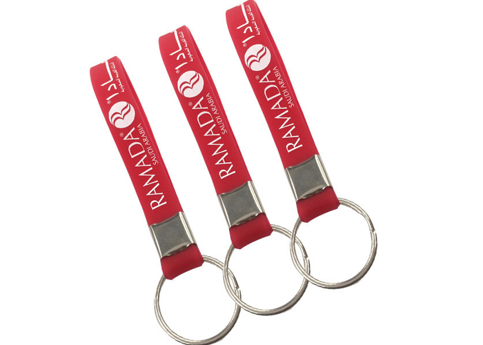Custom Silicone Bracelet Mixed Color Embossed Printed Rubber Wrist Strap Bracelet Segmented Silicone Keychain Bracelet