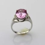 Women Fashion Oval Blue Topaz Cubic Zirconia 925 Silver Ring (F47-F53)