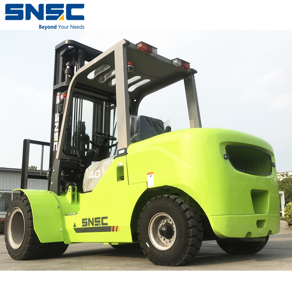 4 Ton Diesel Forklift Hand Operated Forklifts 3m Height, Isuzu Engine