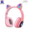 Buy cheap Dynamic Circle Cute Cat Ear Headphones 100dB Wireless Gaming Headset from wholesalers