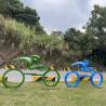 Buy cheap Cycling Race Outdoor Garden Sculptures Multicolor Handmade For Theme Park from wholesalers