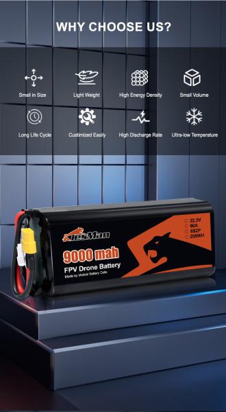 Molicel 6S2P P45B Battery Pack 130*72*43 9000mAh 5C Discharge Rate for Extended