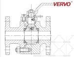 2 Piece DN40 Forged Steel Floating Ball Valve A105 Forged Soft Seal Integrated