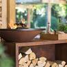 Buy cheap Rectangular Corten Steel Outdoor Fire Grill from wholesalers