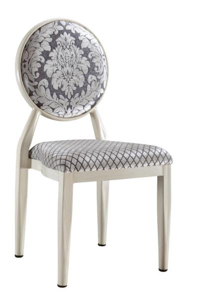 Buy cheap Promotion Round Back Luxury White Dinning Chair from wholesalers
