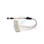 MPO-12 To SC LC Break Out Pigtail Patch Cord Fiber Optic FanOut Cable