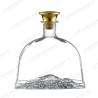 Buy cheap 750ml Flat Liquor Wine Flask Clear Glass Bottles with Cork Lid OEM/ODM Acceptable from wholesalers