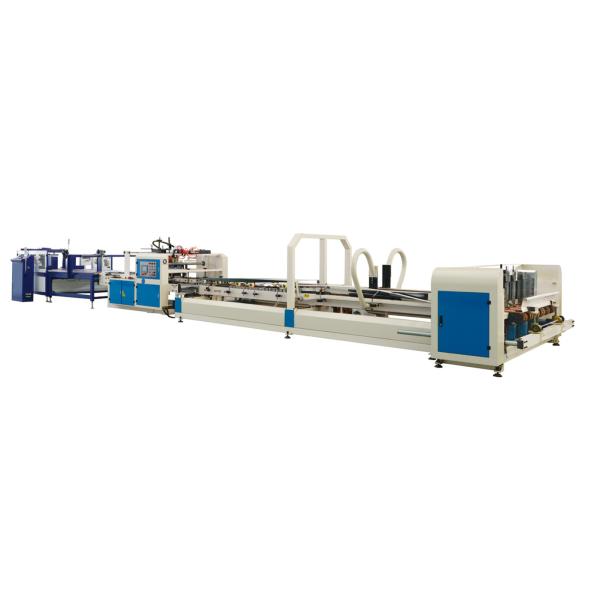 OEM Full Automatic Folder Gluer Stitcher Machine For Corrugated Box Gluing