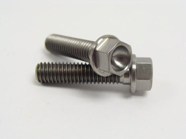 Buy cheap M6x25mm Gr2 Titanium Hex Flange Bolts from wholesalers