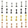 Buy cheap 316L Surgical Steel Titanium Anodized Labret Lip Stud Ring Ear Tragus Stud Barbell Body Piercing Jewelry from wholesalers
