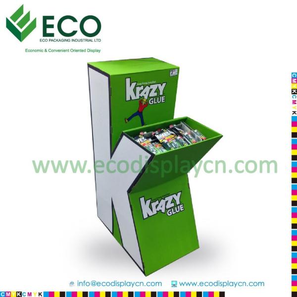 Letter Shape Cardboard Display For Retail, POS Supermarket Corrugated Cardboard