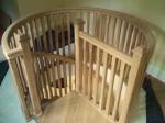 Solid Oak Tread Timber Spiral Stair Interior Room Easy Install