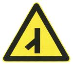 Roadway Use Board Right and Left Direction Diverted Traffic Sign Plate