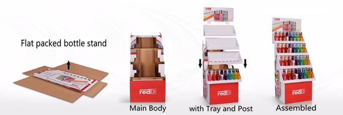 Purple Visual Merchandising Custom Cardboard POP Displays 5 Tier Cadbury Milk Chocolate