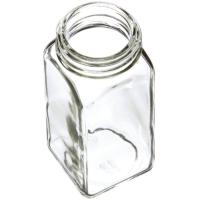 Buy cheap Clear 400ml Spice Herbs Square Glass Jars With Lid product